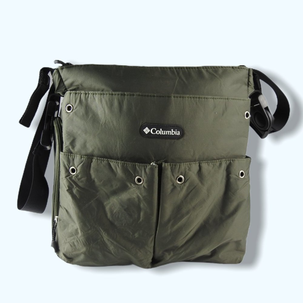 Columbia Cross Body Diaper Messenger Bag Green - Picture 3 of 16